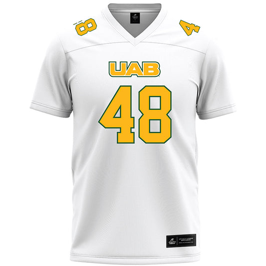 UAB - NCAA Football : Phillip Davison - White Premium Football Jersey-0