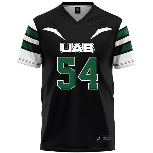 UAB - NCAA Football : Kyle Mosley - Black Premium Football Jersey-0