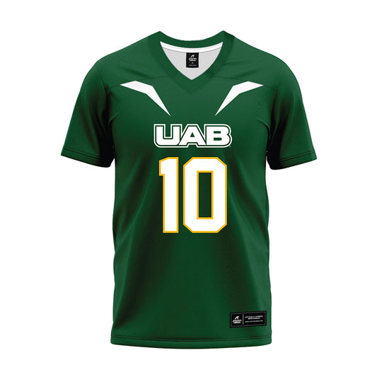 UAB - NCAA Football : Cameron Jennings - Green Premium Football Jersey-0