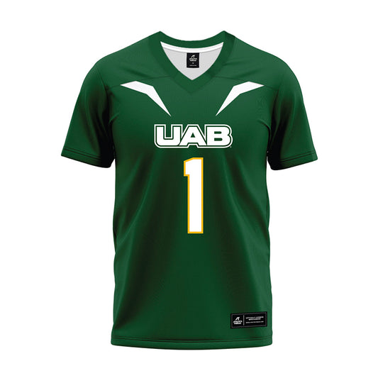 UAB - NCAA Football : CJ Smith - Green Premium Football Jersey-0