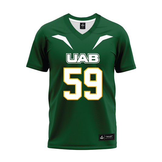 UAB - NCAA Football : Ch Burge - Green Premium Football Jersey-0