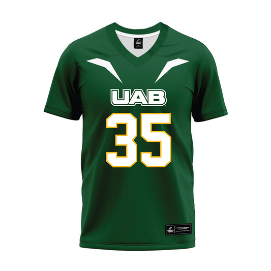 UAB - NCAA Football : Owen Simpson - Green Premium Football Jersey-0