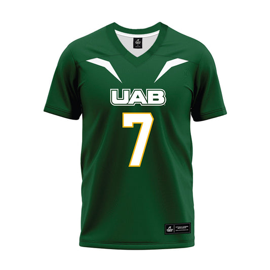 UAB - NCAA Football : adrian maddox - Green Premium Football Jersey-0