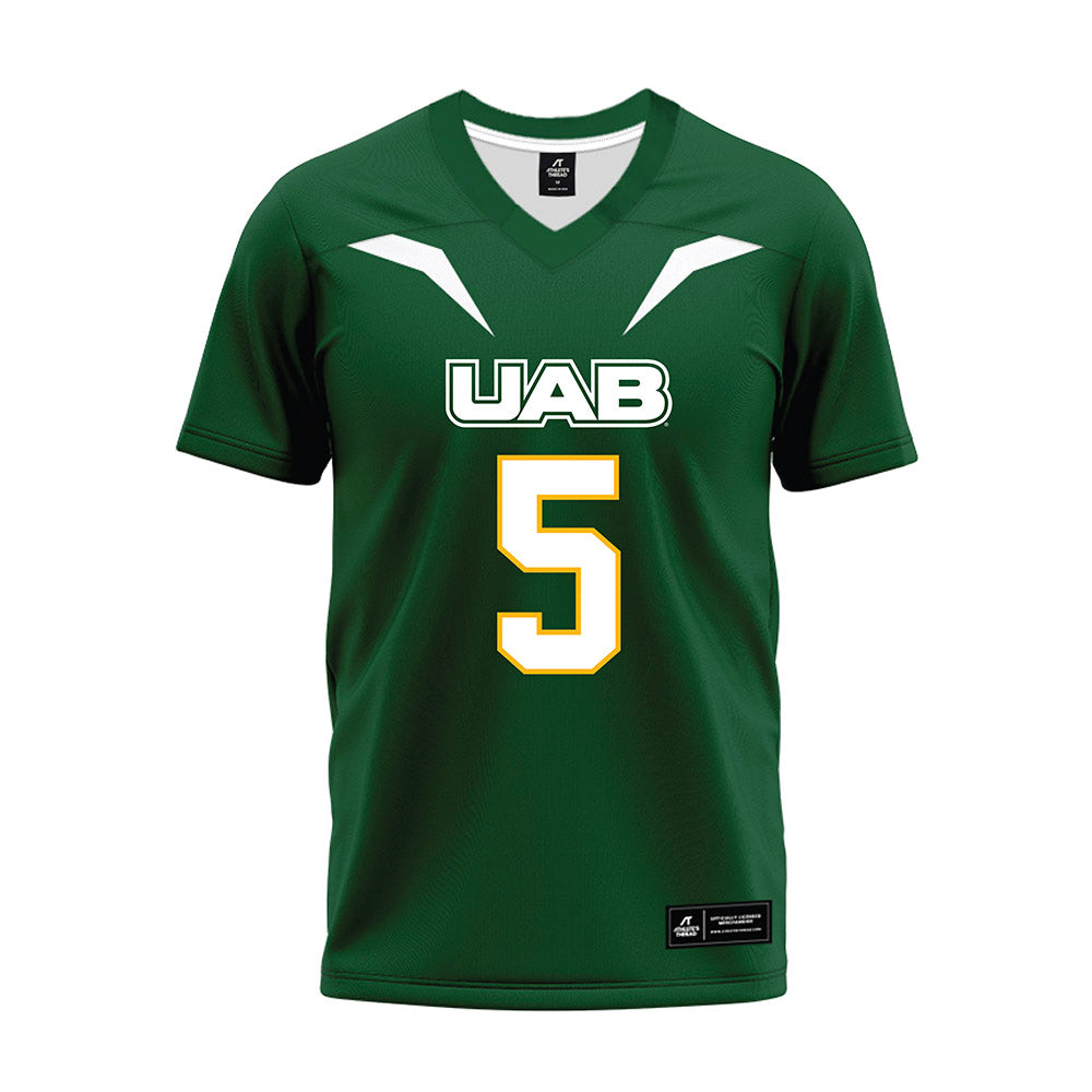 UAB - NCAA Football : Delvon Gulley - Green Premium Football Jersey-0