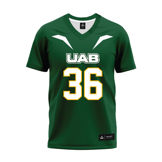 UAB - NCAA Football : Julius Lane Jr. - Green Premium Football Jersey-0