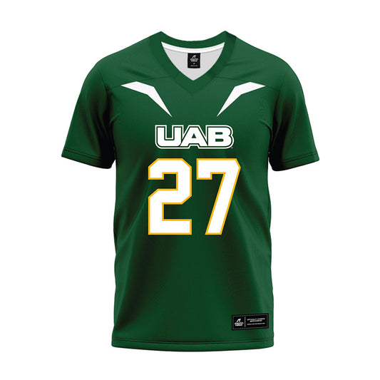 UAB - NCAA Football : Everett Roussaw Jr - Green Premium Football Jersey-0