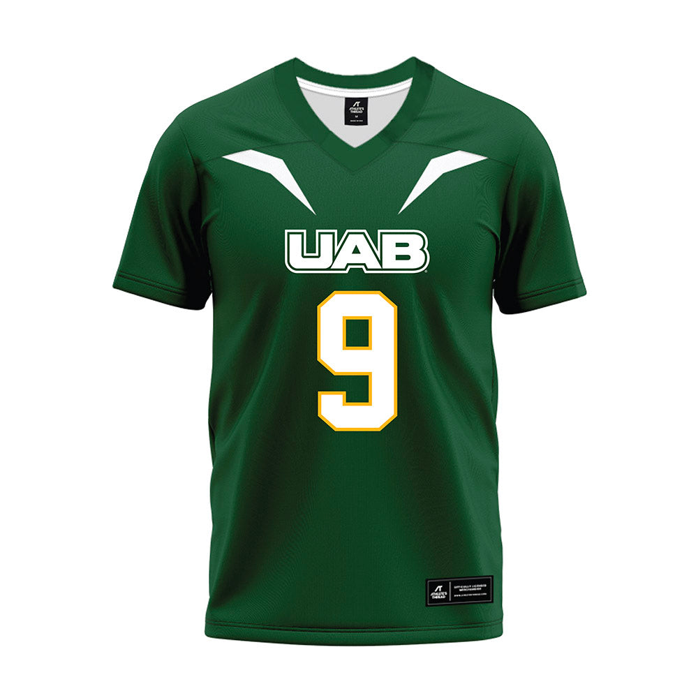 UAB - NCAA Football : Noah Nelson - Green Premium Football Jersey-0