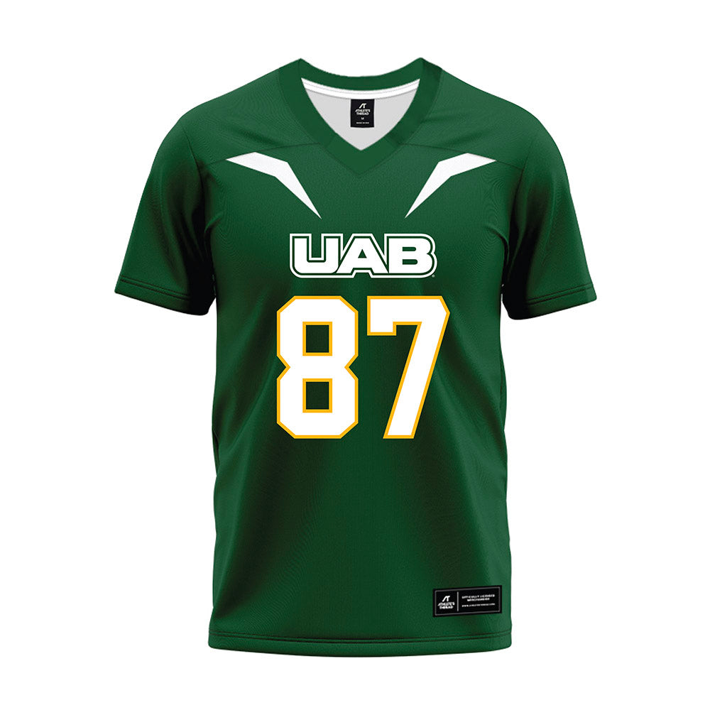 UAB - NCAA Football : Sean Persson - Green Premium Football Jersey-0