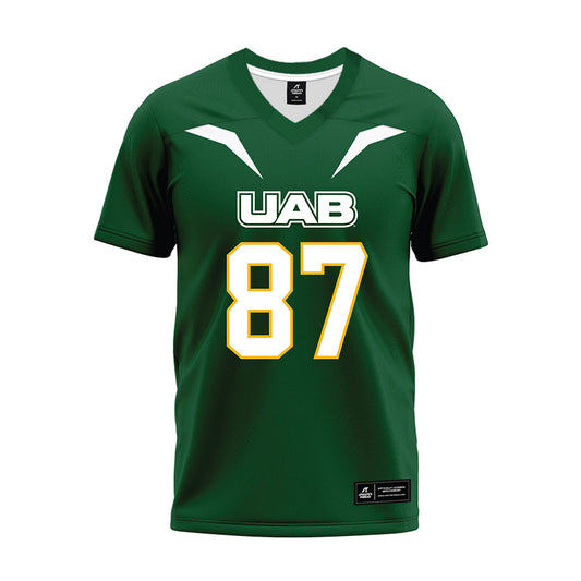 UAB - NCAA Football : Sean Persson - Green Premium Football Jersey-0