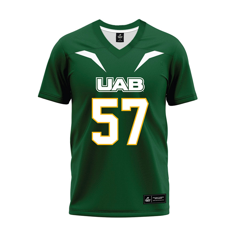 UAB - NCAA Football : Aidan Platt - Green Premium Football Jersey-0