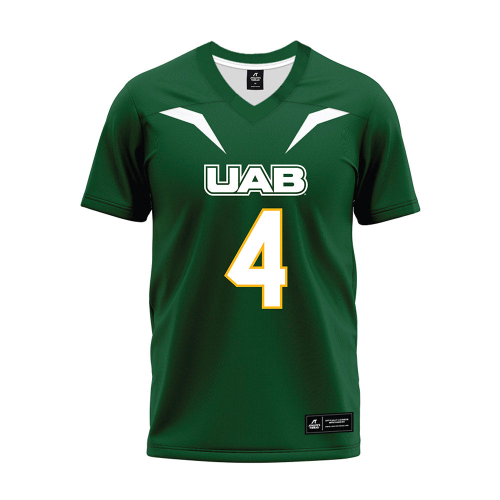 UAB - NCAA Football : EJ Reid - Green Premium Football Jersey-0