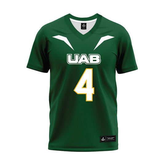 UAB - NCAA Football : EJ Reid - Green Premium Football Jersey-0