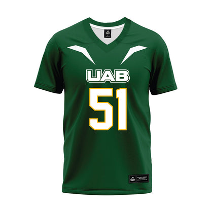 UAB - NCAA Football : Payton Kirkland - Green Premium Football Jersey-0