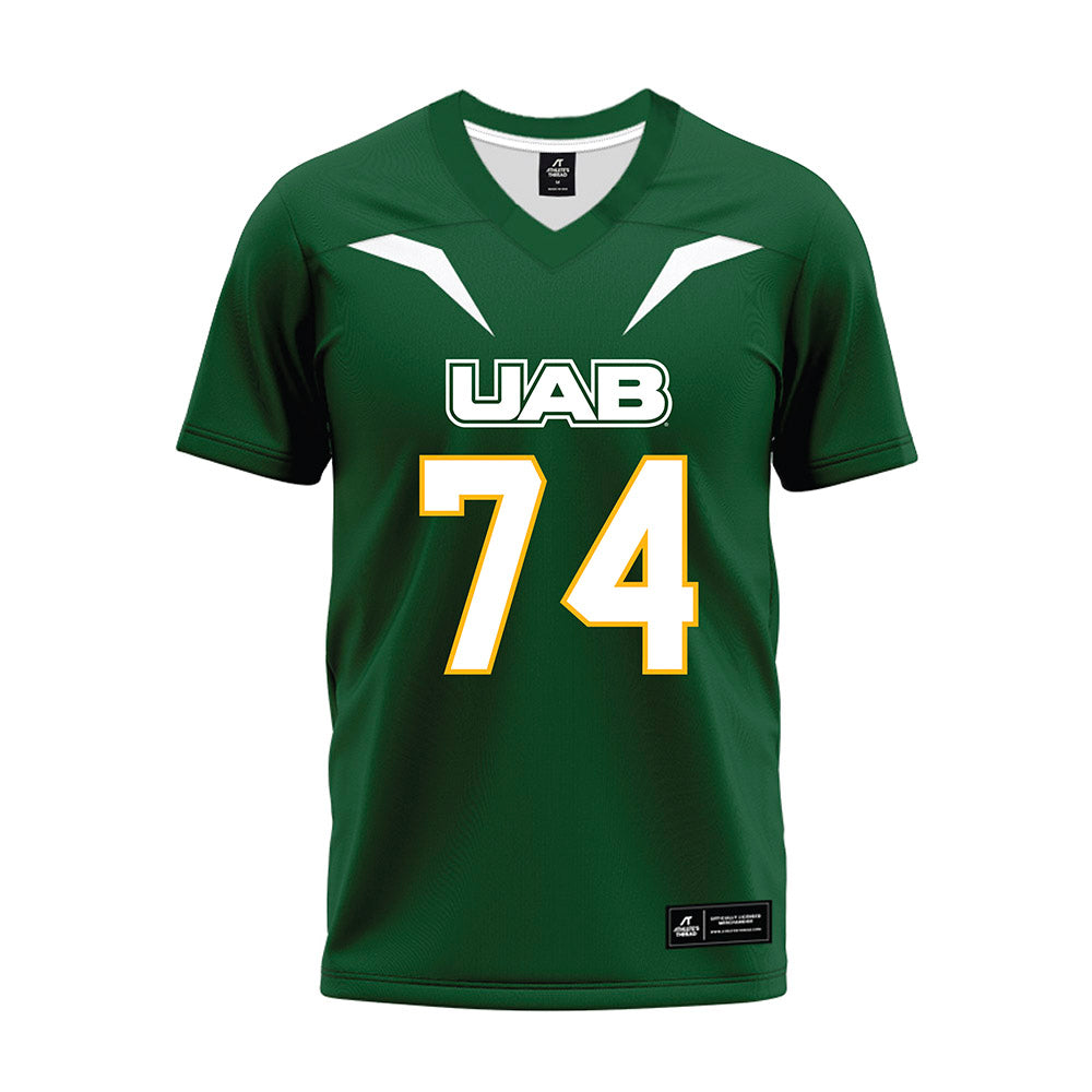 UAB - NCAA Football : Barry Walker - Green Premium Football Jersey-0