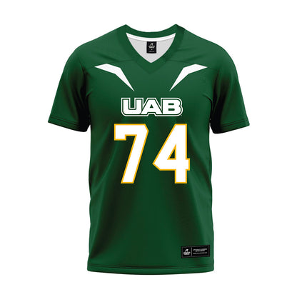 UAB - NCAA Football : Barry Walker - Green Premium Football Jersey-0