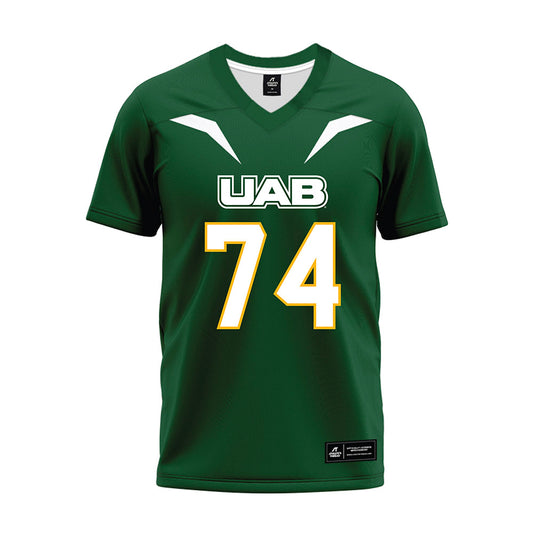 UAB - NCAA Football : Barry Walker - Green Premium Football Jersey-0
