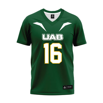 UAB - NCAA Football : Isaiah Crozier - Green Premium Football Jersey-0