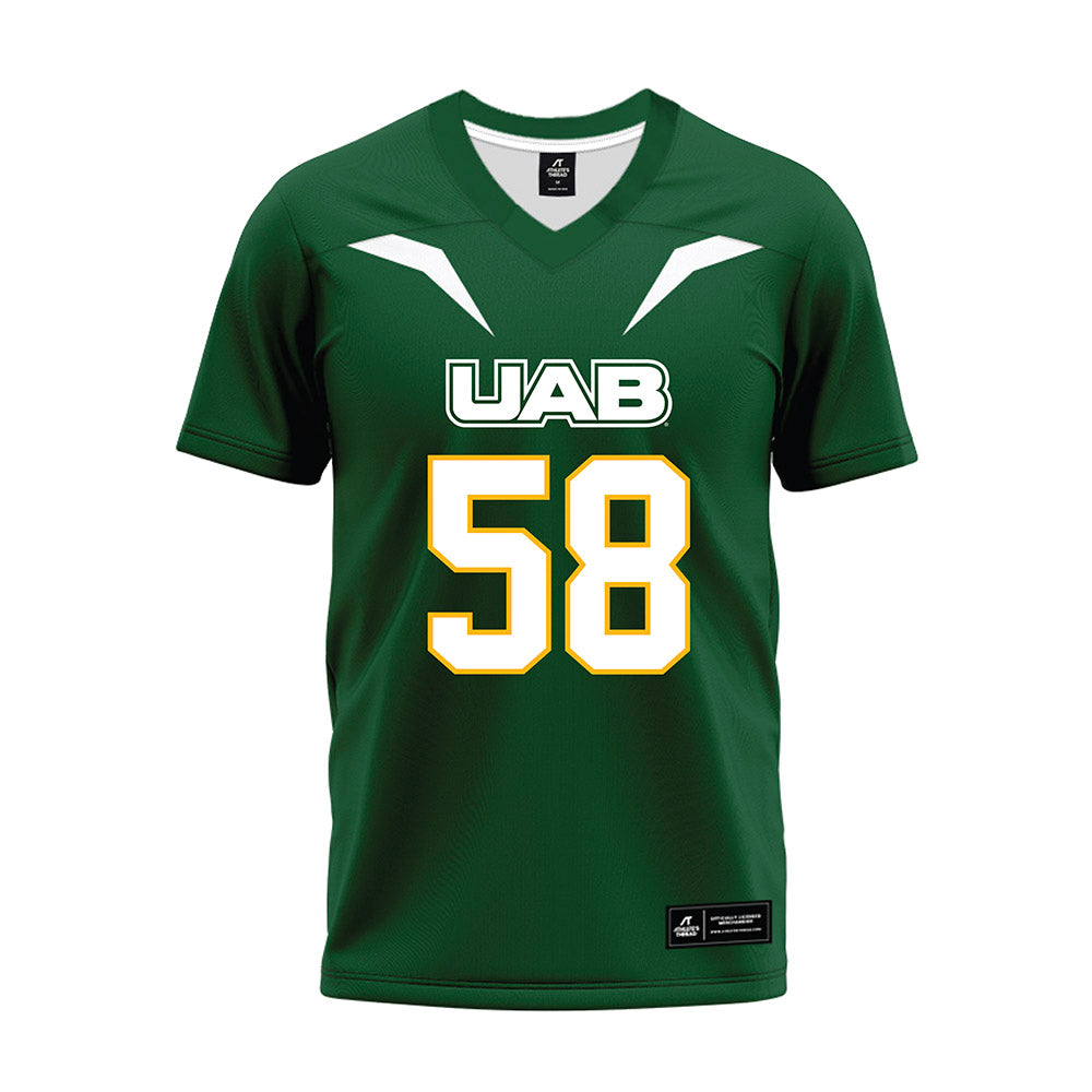 UAB - NCAA Football : JQuan Mason - Green Premium Football Jersey-0