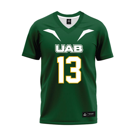 UAB - NCAA Football : Cd Gill - Green Premium Football Jersey-0
