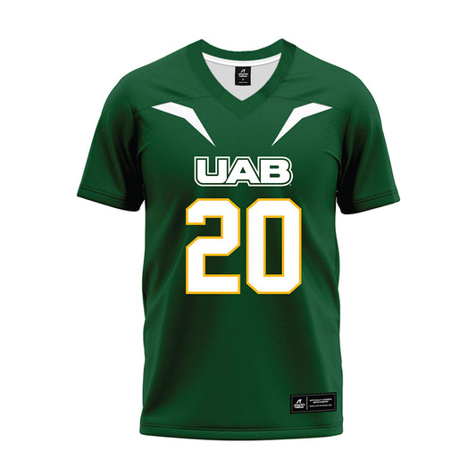 UAB - NCAA Football : Isaiah Jacobs - Green Premium Football Jersey-0