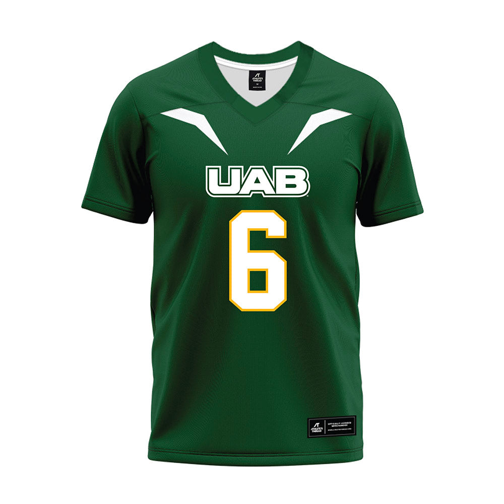 UAB - NCAA Football : Corri Milliner - Green Premium Football Jersey-0
