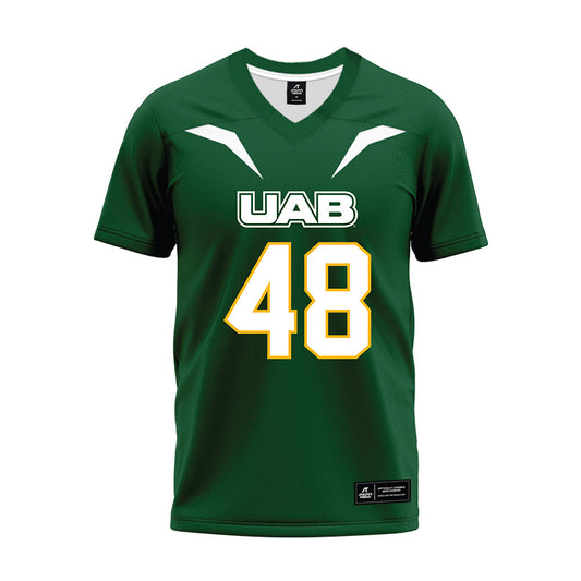 UAB - NCAA Football : Phillip Davison - Green Premium Football Jersey-0
