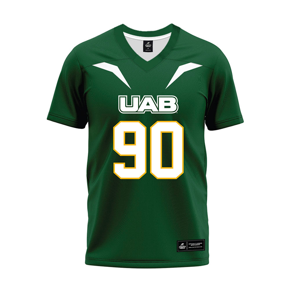 UAB - NCAA Football : Christopher Spencer - Green Premium Football Jersey-0