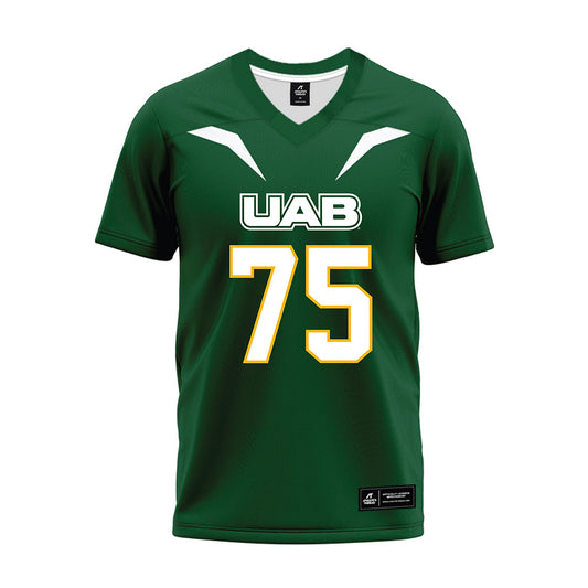 UAB - NCAA Football : Calib Perez - Green Premium Football Jersey-0