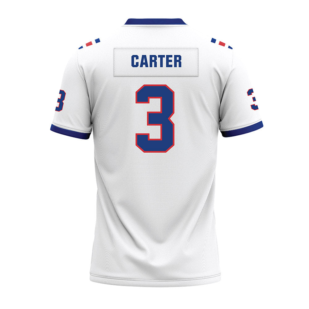 LA Tech - NCAA Football : Kameron Carter - White Premium Football Jersey-1
