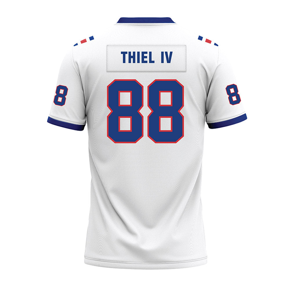 LA Tech - NCAA Football : Johnnie Thiel IV - White Premium Football Jersey-1