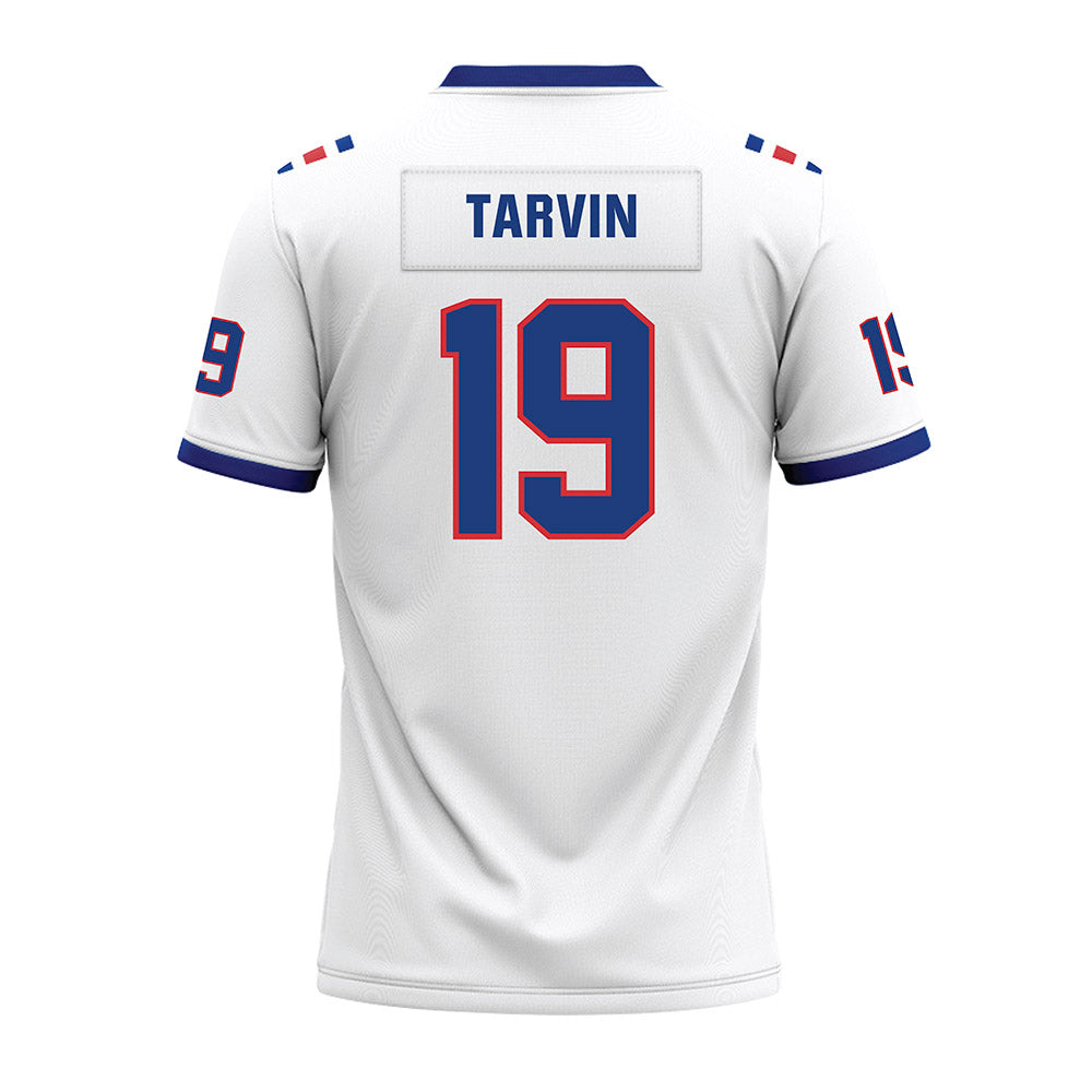 LA Tech - NCAA Football : John Tarvin - White Premium Football Jersey-1