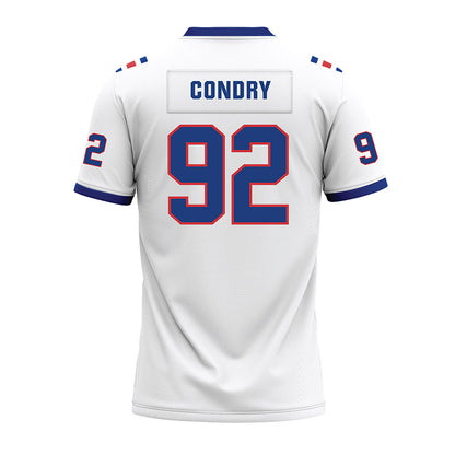 LA Tech - NCAA Football : Sterling Condry - White Premium Football Jersey-1