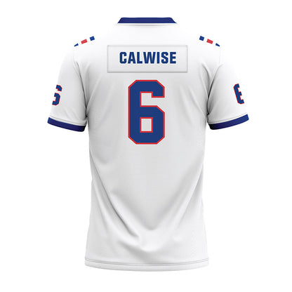 LA Tech - NCAA Football : Marcus Calwise - White Premium Football Jersey-1