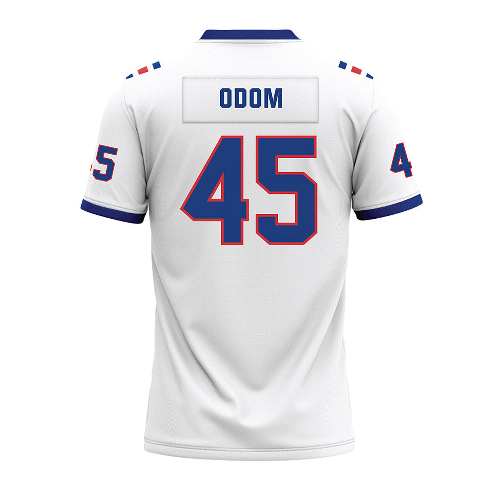 LA Tech - NCAA Football : Jeriamiah Odom - White Premium Football Jersey-1