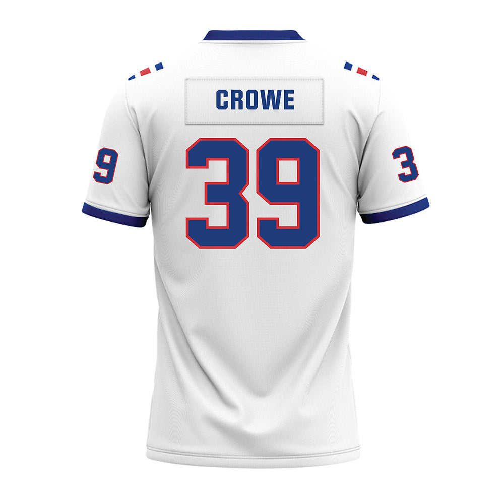 LA Tech - NCAA Football : Jacoryian Crowe - White Premium Football Jersey-1