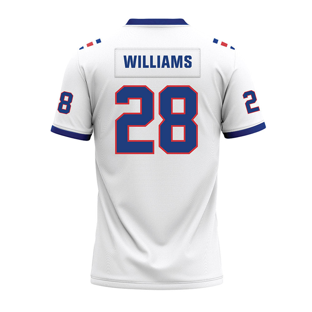 LA Tech - NCAA Football : Harrison Williams - White Premium Football Jersey-1