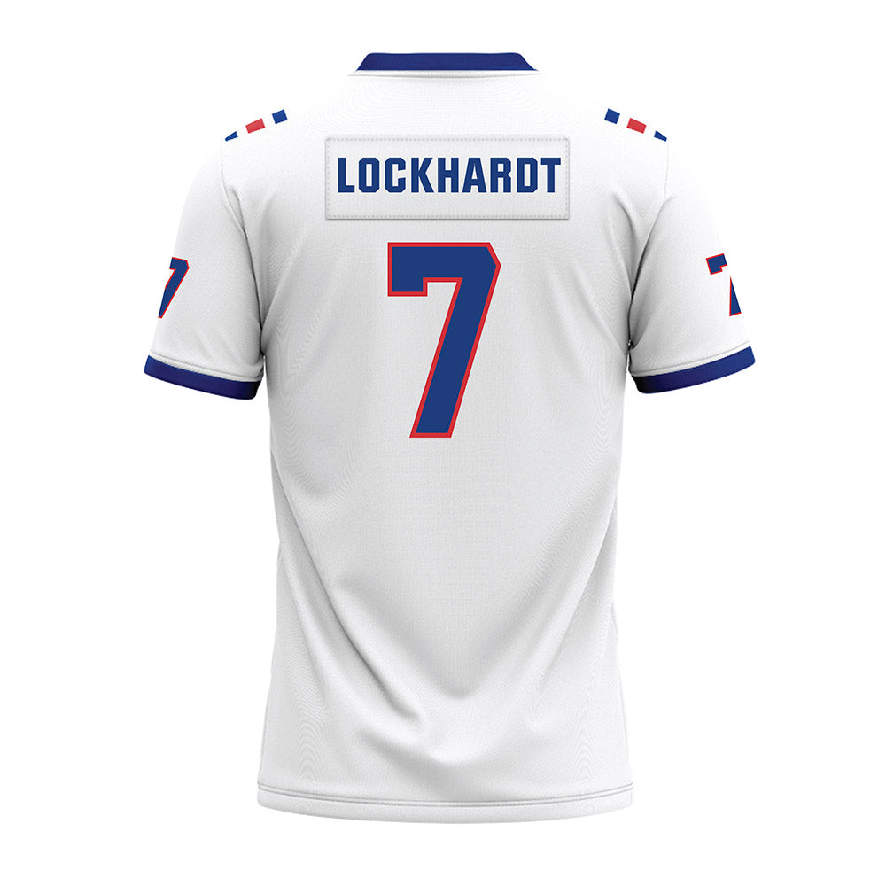 LA Tech - NCAA Football : Janard Lockhardt - White Premium Football Jersey-1