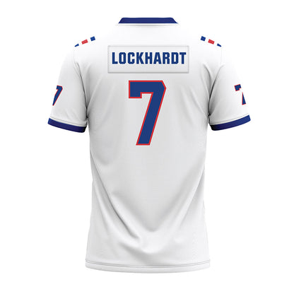 LA Tech - NCAA Football : Janard Lockhardt - White Premium Football Jersey-1