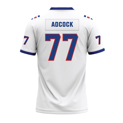 LA Tech - NCAA Football : Aric Adcock - White Premium Football Jersey-1
