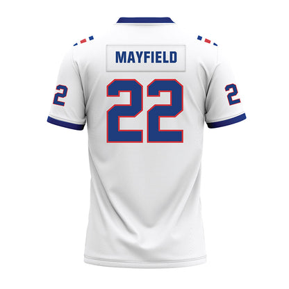 LA Tech - NCAA Football : Jadon Mayfield - White Premium Football Jersey-1