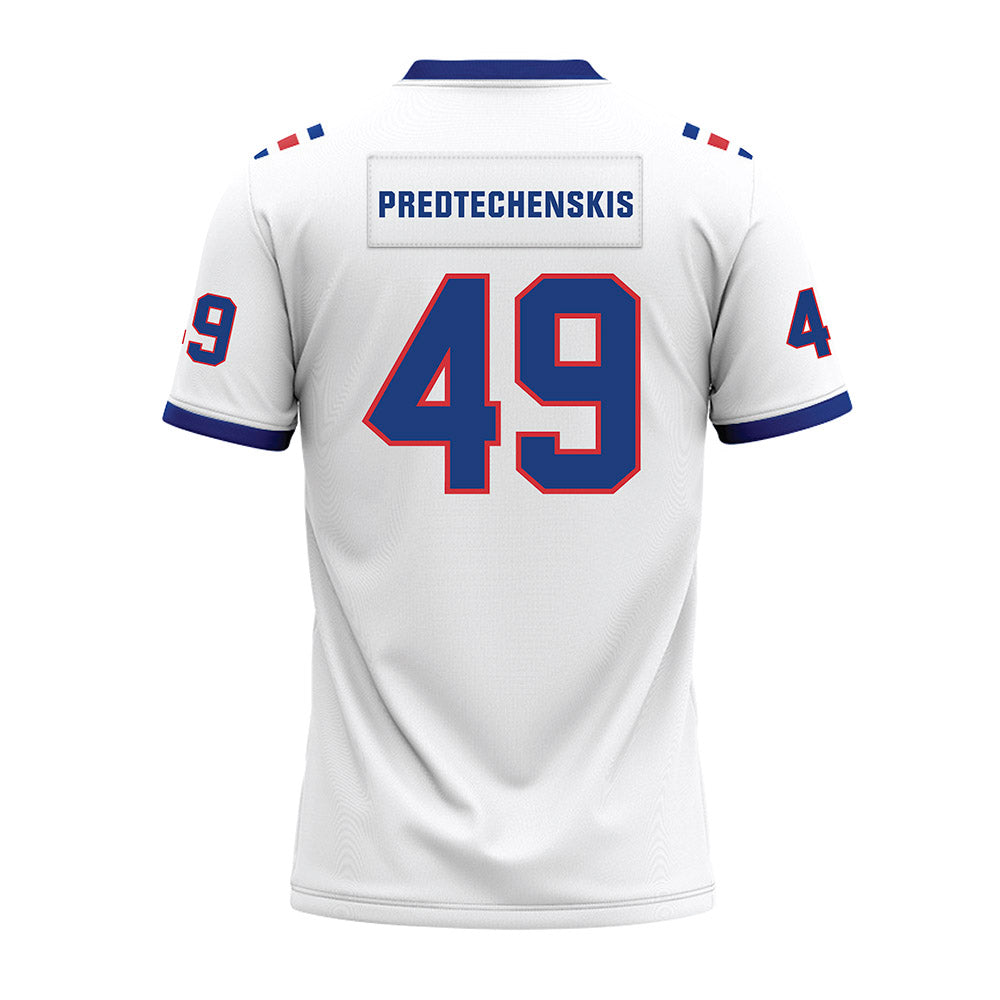 LA Tech - NCAA Football : James Predtechenskis - White Premium Football Jersey-1