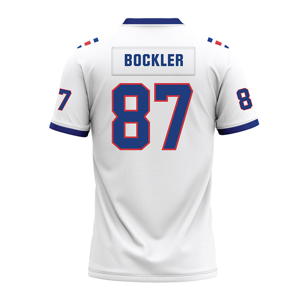 LA Tech - NCAA Football : Brayden Bockler - White Premium Football Jersey-1