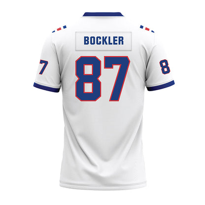 LA Tech - NCAA Football : Brayden Bockler - White Premium Football Jersey-1