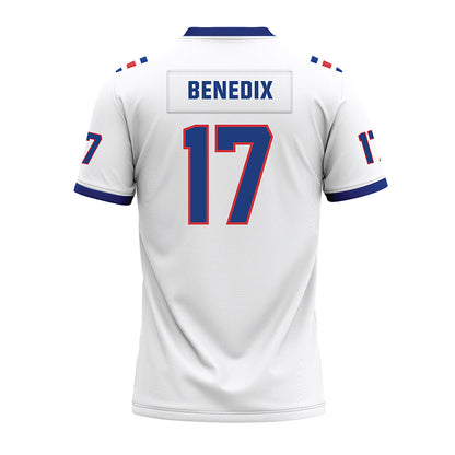 LA Tech - NCAA Football : Dane Benedix - White Premium Football Jersey-1