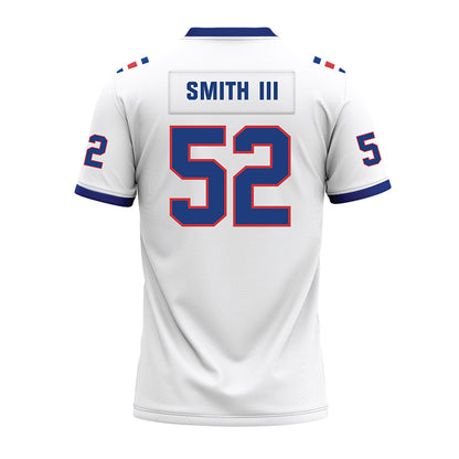 LA Tech - NCAA Football : Troy Smith III - White Premium Football Jersey-1