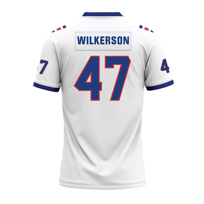 LA Tech - NCAA Football : Jay Wilkerson - White Premium Football Jersey-1