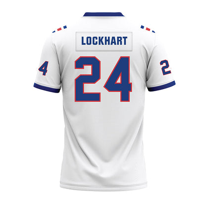 LA Tech - NCAA Football : Javari Lockhart - White Premium Football Jersey-1