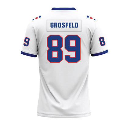 LA Tech - NCAA Football : Chase Grosfeld - White Premium Football Jersey-1