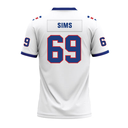LA Tech - NCAA Football : Trent Sims - White Premium Football Jersey-1