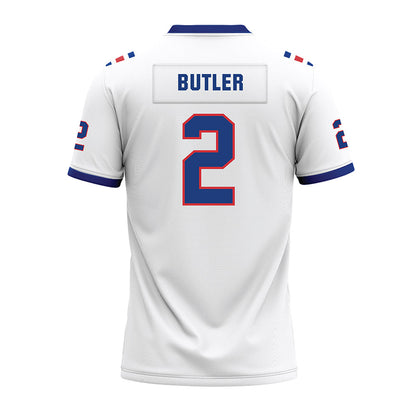 LA Tech - NCAA Football : Amari Butler - White Premium Football Jersey-1